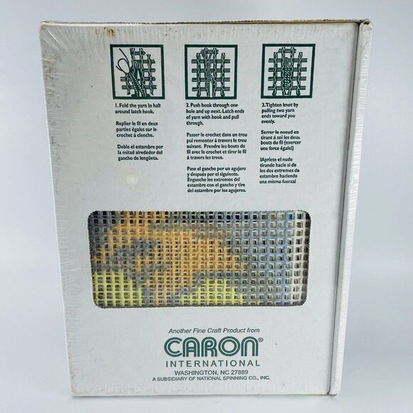 Tigger Disney Pooh Colection Caron Latch Hook Kit 13x13" Groovy Rug Mat Sealed - Picture 4 of 5